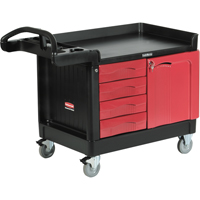 Trademaster Mobile Cabinets & Work Centres, 4 Drawers, 49" L x 26-1/4" W x 38" H, Black Solutions industrielles ALPHA
