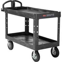 Chariot utilitaire robuste, 2 tiers, 25-1/4" x 33-1/4" x 55", Capacit&eacute; 750 lb Solutions industrielles ALPHA