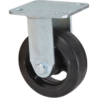 Mold-on Caster, Rigid, 5" (127 mm), Rubber, 440 lbs. (199 kg.) Solutions industrielles ALPHA