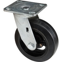 Mold-on Caster, Swivel, 6" (152.4 mm), Rubber, 550 lbs. (249 kg.) Solutions industrielles ALPHA