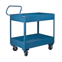 Deep Lipped Service Cart, 2 Tiers, 24" W x 47" H x 36" D, 1200 lbs. Capacity Solutions industrielles ALPHA