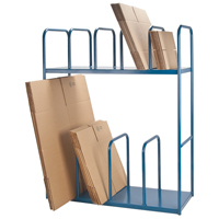 Support &agrave; deux niveaux pour boîtes de carton Solutions industrielles ALPHA