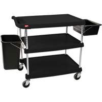 myCart Utility Cart, 3 Tiers, 20" x 35-1/2" x 30", 400 lbs. Capacity Solutions industrielles ALPHA
