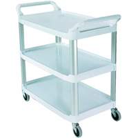 Chariot avec tablette et parois ouvrantes, 3 tiers, 40" x 37" x 20", Capacit&eacute; 300 lb Solutions industrielles ALPHA