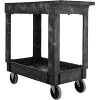 Chariot utilitaire avec poign&eacute;e, 2 tiers, 34" x 31-1/4" x 16", Capacit&eacute; 500 lb Solutions industrielles ALPHA