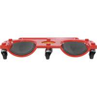 Socle roulant pour les genoux, Plastique, Rouge, Capacit&eacute; 350 lb Solutions industrielles ALPHA