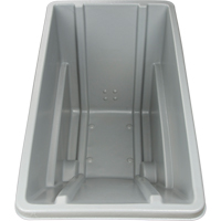 Chariot basculeur en acier, Poly&eacute;thyl&egrave;ne, 0,625 vg³, Capacit&eacute; de charge de 500 lb Solutions industrielles ALPHA