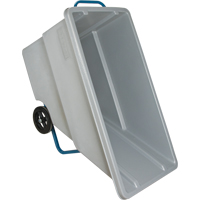 Chariot basculeur en acier, Poly&eacute;thyl&egrave;ne, 0,625 vg³, Capacit&eacute; de charge de 850 lb Solutions industrielles ALPHA