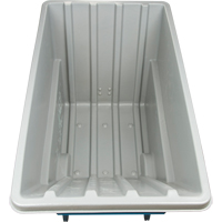 Chariot basculeur en acier, Poly&eacute;thyl&egrave;ne, 1,1 vg³, Capacit&eacute; de charge de 1250 lb Solutions industrielles ALPHA