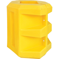 Protecteur de colonne courte, Ouverture int&eacute;rieure 6" x 6", 24" lo x 24" la x 24" h, Jaune Solutions industrielles ALPHA