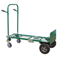 Diable transformable &eacute;conomique Greenline - E-CON, Acier, Capacit&eacute; 800 lb Solutions industrielles ALPHA