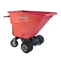 Chariot &agrave; bascule motoris&eacute;, Capacit&eacute; 13.5 cu.ft., 45" h x 33-1/2" la x 68" p Solutions industrielles ALPHA