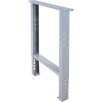 Pattes d'&eacute;tabli pour service industriel, Acier, 24" p x 34" h, Simple Solutions industrielles ALPHA
