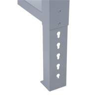 Pattes d'&eacute;tabli pour service industriel, Acier, 24" p x 34" h, Simple Solutions industrielles ALPHA