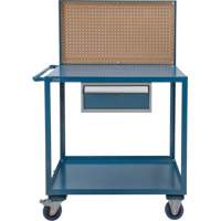 Chariot de service mobile, 2 Tiers, 24" la x 57" h x 40" p, Capacit&eacute; 1200 lb Solutions industrielles ALPHA
