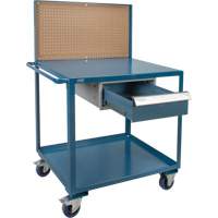 Chariot de service mobile, 2 Tiers, 24" la x 57" h x 40" p, Capacit&eacute; 1200 lb Solutions industrielles ALPHA