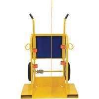 Chariot pour chalumeau et bouteille &agrave; gaz, Roues Rempli de mousse, Base de 24" la x 19-1/2" lo, 500 lb Solutions industrielles ALPHA