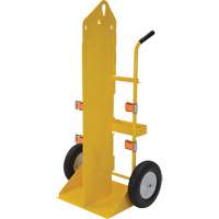 Chariot pour chalumeau et bouteille &agrave; gaz, Roues Rempli de mousse, Base de 23-13/16" la x 22-13/16" lo, 500 lb Solutions industrielles ALPHA
