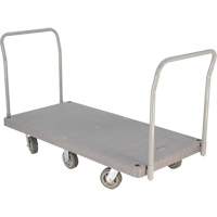 Chariot &agrave; plateforme en plastique robuste, 60" lo x 30" la, 3000 lb cap, Roues Polyur&eacute;thane Solutions industrielles ALPHA