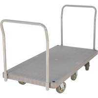 Chariot &agrave; plateforme en plastique robuste, 60" lo x 30" la, 3000 lb cap, Roues Polyur&eacute;thane Solutions industrielles ALPHA