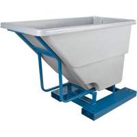 Conteneurs autobasculeurs, Poly&eacute;thyl&egrave;ne, 5/8 vg³, Gris Solutions industrielles ALPHA