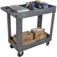 Chariot utilitaire pour l'entretien, 2 tiers, 16-1/2" x 32-1/2" x 34-1/2", Capacit&eacute; 550 lb Solutions industrielles ALPHA