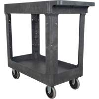 Chariot utilitaire pour l'entretien, 2 tiers, 16-1/2" x 32-1/2" x 34-1/2", Capacit&eacute; 550 lb Solutions industrielles ALPHA