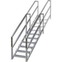 SmartStairs 6-10 Steps Modular Construction Stair System, 75" H Solutions industrielles ALPHA