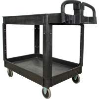 Utility Cart, 2 Tiers, 25-5/8" x 33-1/2" x 43-3/4", 550 lbs. Capacity Solutions industrielles ALPHA