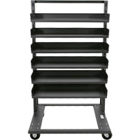 Single-Sided Heavy Duty A-Frame Cart with 6 Trays, 38" x 25" x 63", 2500 lbs. Capacity Solutions industrielles ALPHA
