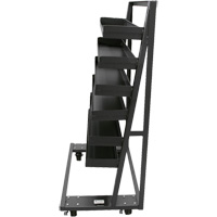 Single-Sided Heavy Duty A-Frame Cart with 6 Lipped Trays, 38" x 25" x 63", 2500 lbs. Capacity Solutions industrielles ALPHA