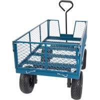 Wagon with Drop Sides, 24" W x 48" L, 800 lbs. Capacity Solutions industrielles ALPHA