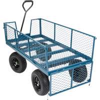 Wagon with Drop Sides, 24" W x 48" L, 800 lbs. Capacity Solutions industrielles ALPHA