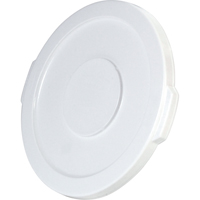 Round Brute&reg; Tops, Flat Lid, Plastic/Polyethylene, Fits Container Size: 15-5/8" Dia. Solutions industrielles ALPHA