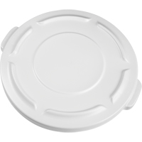 Round Brute&reg; Tops, Flat Lid, Plastic/Polyethylene, Fits Container Size: 19-7/8" Dia. Solutions industrielles ALPHA