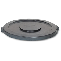 Round Brute&reg; Tops, Flat Lid, Plastic/Polyethylene, Fits Container Size: 15-5/8" Dia. Solutions industrielles ALPHA