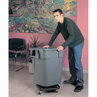 Socles roulants  Brute, carr&eacute;s, Poly&eacute;thyl&egrave;ne, Noir Solutions industrielles ALPHA