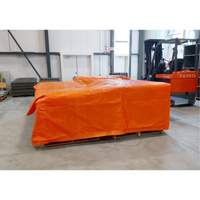B&acirc;ches isol&eacute;es, Poly&eacute;thyl&egrave;ne, Orange, 20' x 12' x 8 mils Solutions industrielles ALPHA