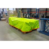 B&acirc;che tiss&eacute;e robuste haute visibilit&eacute;, Poly&eacute;thyl&egrave;ne, Vert/Orange, 16' x 20' x 12 mils Solutions industrielles ALPHA