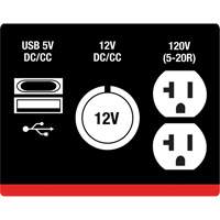 G&eacute;n&eacute;ratrice &agrave; onduleur, Surtension 2500 W, Nominale 1800 W, R&eacute;servoir 4,2 L Solutions industrielles ALPHA