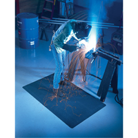 Tapis Weldsafe Ultrasoft no 447, Caoutchouc, 75' lo, 2' la x 7/8" &eacute;pais, Noir Solutions industrielles ALPHA