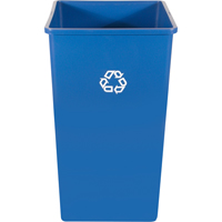 Contenant pour poste de recyclage, Vrac, Plastique, 35 gal. US Solutions industrielles ALPHA