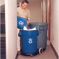 Socle roulant Tandem Brute, Noir Solutions industrielles ALPHA