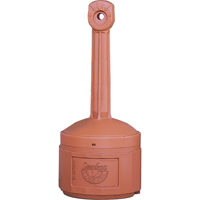 Cendriers Smoker's Cease-Fire, Sur pied, Plastique, Capacit&eacute; 4 gal. US, Hauteur 38-1/2" Solutions industrielles ALPHA