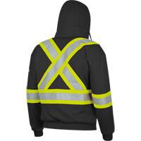 337SF Flame-Resistant Zip Style Hoodie, Men's, Small, Black, 22 cal/cm² Solutions industrielles ALPHA