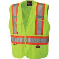 6936 Veste de s&eacute;curit&eacute; d&eacute;tachable en 5 points, Jaune lime haute visibilit&eacute;, 2T-Grand, Polyester Solutions industrielles ALPHA