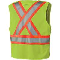 6936 Veste de s&eacute;curit&eacute; d&eacute;tachable en 5 points, Jaune lime haute visibilit&eacute;, 2T-Grand, Polyester Solutions industrielles ALPHA