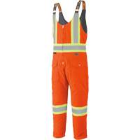 5538 Combinaison haute visibilit&eacute; en canard matelass&eacute;, Coton, T-Grand, Orange haute visibilit&eacute; Solutions industrielles ALPHA