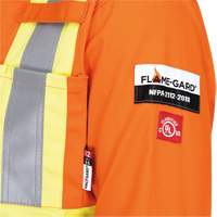 5555 Combinaison de s&eacute;curit&eacute; &agrave; haute visibilit&eacute; ignifuge et anti-arcs &eacute;lectriques, Taille 36, Orange haute visibilit&eacute;, 11 cal/cm² Solutions industrielles ALPHA