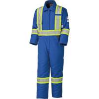5522A Combinaison de s&eacute;curit&eacute; &agrave; haute visibilit&eacute; ignifuge et anti-arcs &eacute;lectriques, Taille 2T-Grand, Bleu royal, 58 cal/cm² Solutions industrielles ALPHA